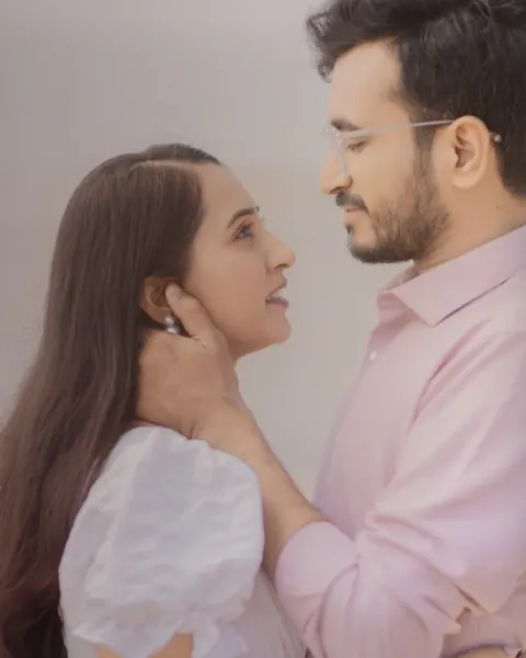 Couple at a pre-wedding shoot by Moments by RJ